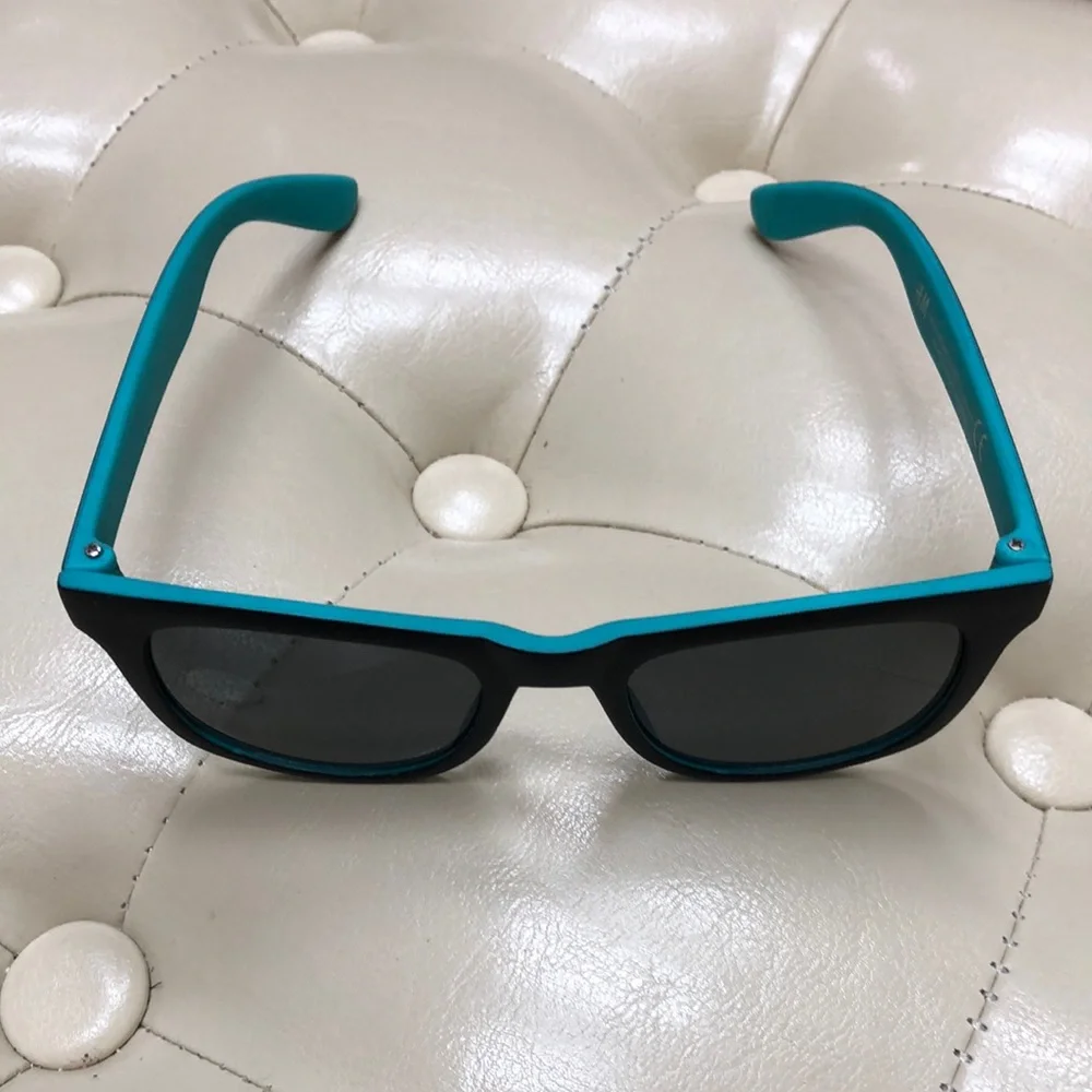 H&M sunglasses, black with turquoise edges